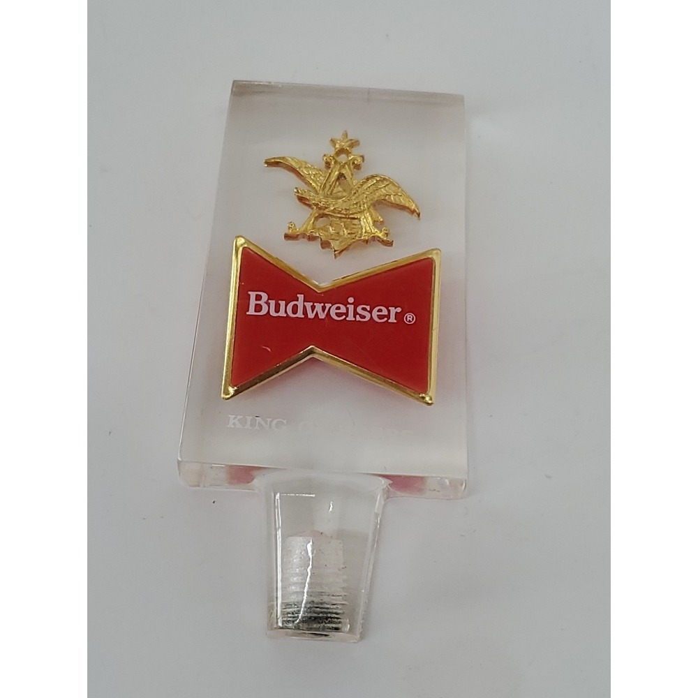 Acrylic Beer Tap Handle - Budweiser King Of Beers-Anheuser Busch - Memrobilia #2